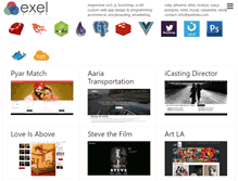 Tablet Screenshot of exelsites.com